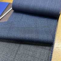 15CN1531 CANONIC 21μ RUSTIC TROPICAL Glen Check Dark Blue[Textile] CANONICO Sub Photo