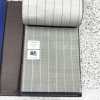 15CN1576 CANONIC WOOL SILK&LINEN TROPICAL PENCIL STRIPE GREY