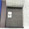 15CN1577 CANONIC WOOL SILK&LINEN TROPICAL Brown Pencil Stripe