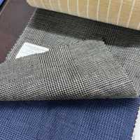 15CN1580 CANONIC 21μ WOOL&LINEN TROPICAL Brown Glen Check[Textile] CANONICO Sub Photo