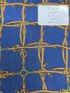URJ-091 Italian 100% Cupra Cupro Lining Belt Check Blue