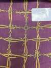 URJ-093 Made In Italy 100% Cupra Printed Lining Belt Check Wine Red