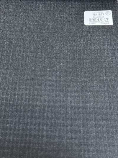 59548-47 26AW HERDREX [Dense Craft] Dense Craft Gray Check Woven Pattern