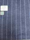 55CN5506 CANONICO JERSEY WORSTED FLANNEL NAVY CHALK STRIPE
