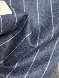 55CN5511 CANONICO FLANNEL 120'S Blue Stripe[Textile] CANONICO Sub Photo