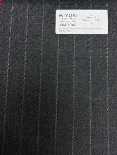 25AW THE CITY Stripe Charcoal Gray