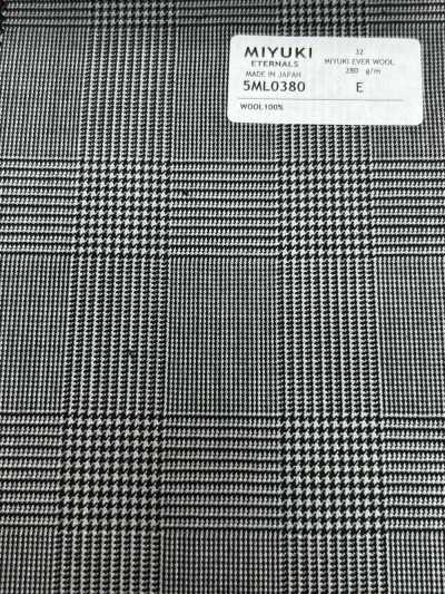 5ML0380 MIYUKI EVER WOOL (Miyuki Ever Wool) Glen Check Gray