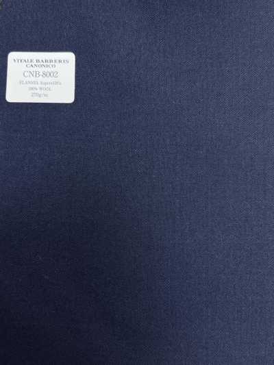 CNB8002 CANONICO Standard FLANNEL Super120's Navy Blue Plain