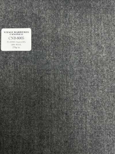CANONICO Standard FLANNEL Super120's Medium Gray Plain