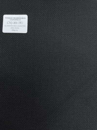 CNJ301 CANONICO (Canonico) Standard 21μ MONTECARLO JACKETING Hopsack Black Solid