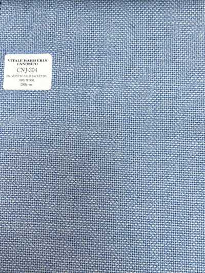 CNJ304 CANONICO Classic 21μ MONTECARLO Jacketing Hopsack Blue Solid