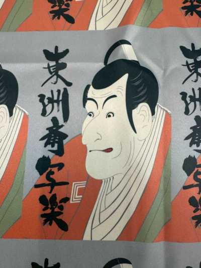 TPS2002 Toshusai Sharaku Printed Lining Repeat Pattern