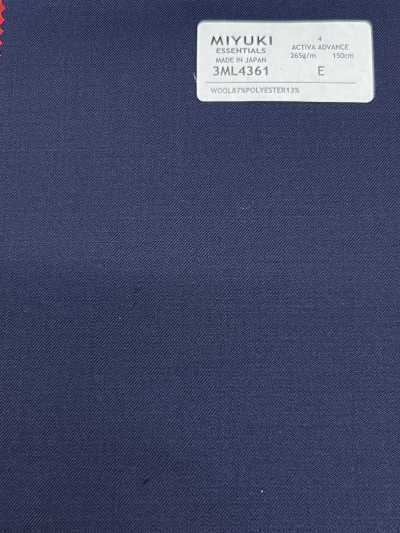 3ML4361 26SS MIYUKI Fabrics ESSENTIALS ACTIVA ADVANCE Navy Solid