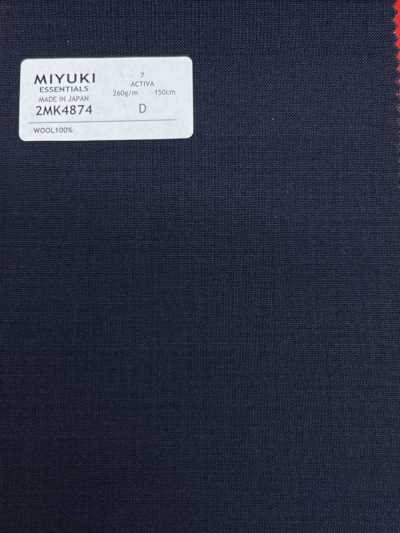 2MK4874 26SS MIYUKI Fabrics ESSENTIALS ACTIVA Navy Plain