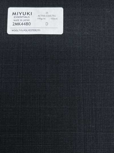 2MK4480 26SS MIYUKI Fabrics ESSENTIALS ACTIVA ACTIVA COOLTEC Navy Check