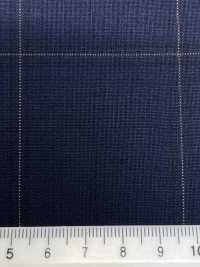 2ML4571 26SS Miyuki Textile MIYUKI Essentials TROPICS Navy Check Miyuki Woolen Mills Sub Photo