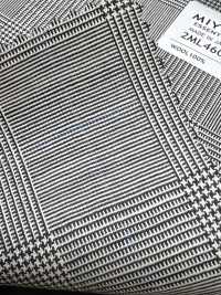 2ML4604 26SS Miyuki Textile MIYUKI Essentials TROPICS Light Gray Check Miyuki Woolen Mills Sub Photo