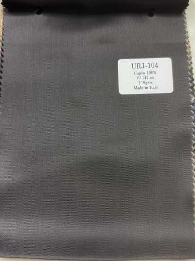 URJ-104 Made In Italy 100% Cupro Printed Lining, Plain, Gray