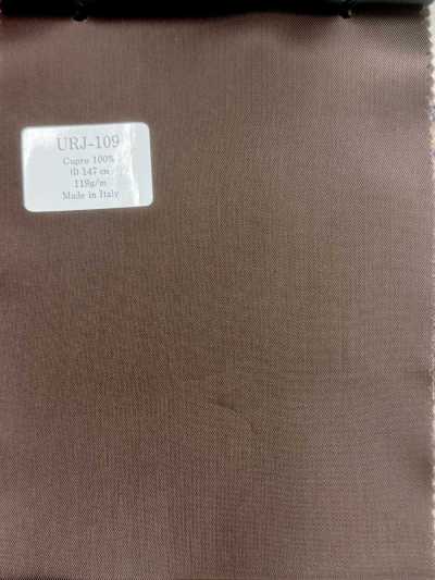 URJ-109 Made In Italy Cupro 100% Printed Lining, Solid Brown