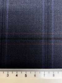 M02063-3 KUNISHIMA1850 Exclusive Line 【Superfine Worsted】Blue Check[Textile] Kunishima Co., Ltd. Sub Photo