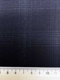 M02064-2 KUNISHIMA1850 Exclusive Line 【Superfine Worsted】Navy Heathered Check[Textile] Kunishima Co., Ltd. Sub Photo