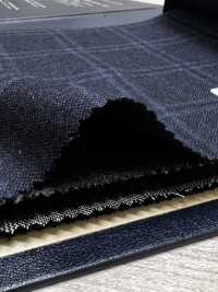 M02065-3 KUNISHIMA1850 Exclusive Line 【Superfine Worsted】Blue Heathered Check[Textile] Kunishima Co., Ltd. Sub Photo