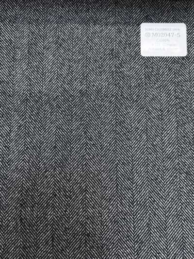 M02047-5 KUNISHIMA1850 Exclusive Line [SOMO CASHMERE 100%] Gray Herringbone