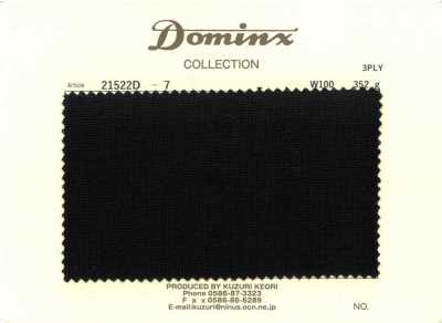 21522D-7 3-ply High-twist Yarn Wool 100% DOMINX Black