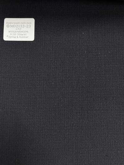 M02133-23 KUNISHIMA1850 Exclusive Line [Shadow Houndstooth] Dark Navy/Solid