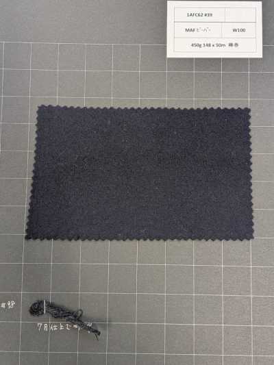 1AFC62-39 [Limited Stock] Nikke Textile Fabric MAF Beaver Navy For Coats