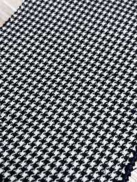PR6511-WT Standard Japanese-made Premium Super120's Stretch Houndstooth Gray[Textile] Additional Images