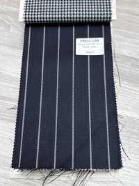 PR6521-DN Standard Japanese Premium Super 120's Stretch Stripe Dark Navy[Textile] Additional Images