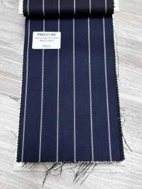PR6521-NV Standard Japanese Premium Super120's Stretch Stripe Navy[Textile] Additional Images