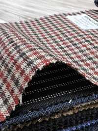 MH6511-BR Standard Japanese Wool Mohair Worsted (Tonic Style) Check Brown[Textile] Additional Images