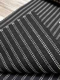 MH6521-BK Standard Japanese Wool Mohair Worsted (Tonic Style) Stripe Black[Textile] Additional Images