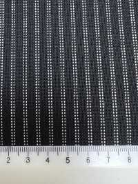 MH6521-BK Standard Japanese Wool Mohair Worsted (Tonic Style) Stripe Black[Textile] Additional Images