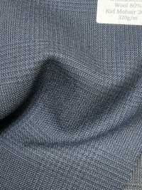 MH2431-NV Standard Japanese Wool-Mohair Worsted (Tonic-style) Check Navy[Textile] Additional Images