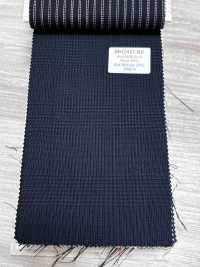 MH2431-NV Standard Japanese Wool-Mohair Worsted (Tonic-style) Check Navy[Textile] Additional Images