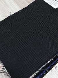 MH2431-CG Standard Japanese Wool-Mohair Worsted (Tonic-Style) Check, Charcoal Heaven Gray[Textile] Additional Images
