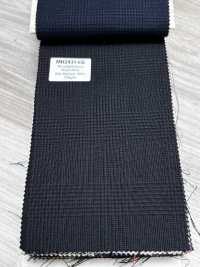 MH2431-CG Standard Japanese Wool-Mohair Worsted (Tonic-Style) Check, Charcoal Heaven Gray[Textile] Additional Images