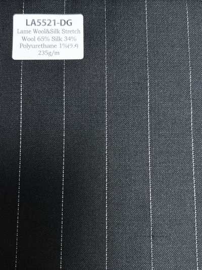 LA5521-DG Standard Japanese-Made Silk Lame Wool Stretch