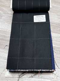 LA5531-DG Standard Japanese Silk Lurex Wool Stretch Check[Textile] Additional Images