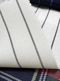 SK5524-WT Standard Japanese Silk-Wool Stretch Stripe White[Textile] Additional Images