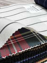 SK5524-WT Standard Japanese Silk-Wool Stretch Stripe White[Textile] Additional Images