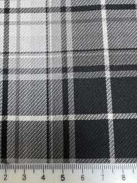 SK5536-GY Standard Japanese Silk Wool Stretch Check Gray[Textile] Additional Images