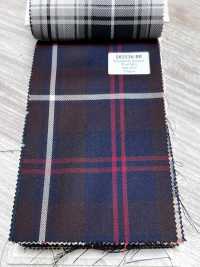 SK5536-BR Standard Japanese Silk-Wool Stretch Check Brown[Textile] Additional Images
