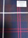 SK5536-BR Standard Japanese Silk-Wool Stretch Check Brown