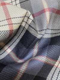 SK5536-BE Standard Japanese Silk-Wool Stretch Check Beige[Textile] Additional Images