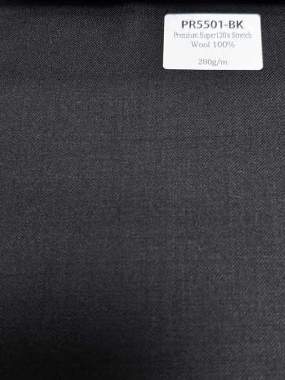 PR5501-BK Standard Made In Japan Premium Super120's Stretch Solid Black