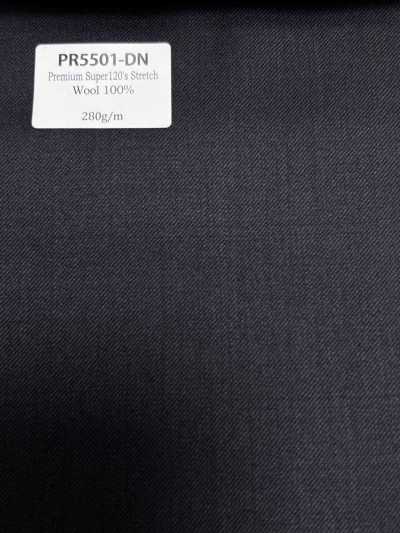 PR5501-DN Standard Made In Japan Premium Super120's Stretch Solid Dark Navy Blue